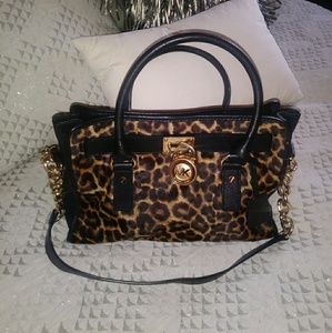 Michael Kors calf hair handbag